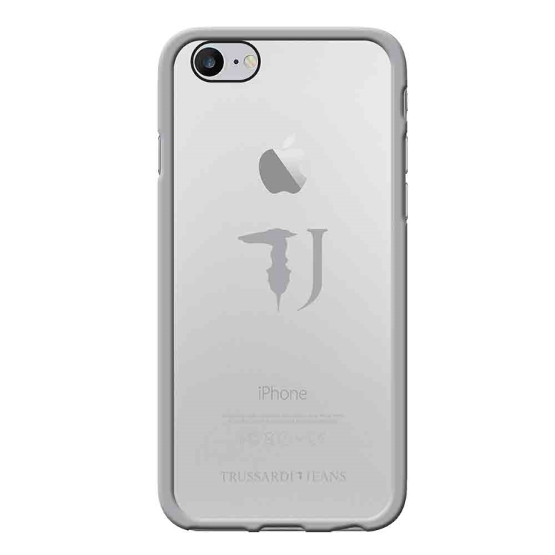TRUSSARDI Custodia cover per iPhone 7 Area Trussardi Frame silver